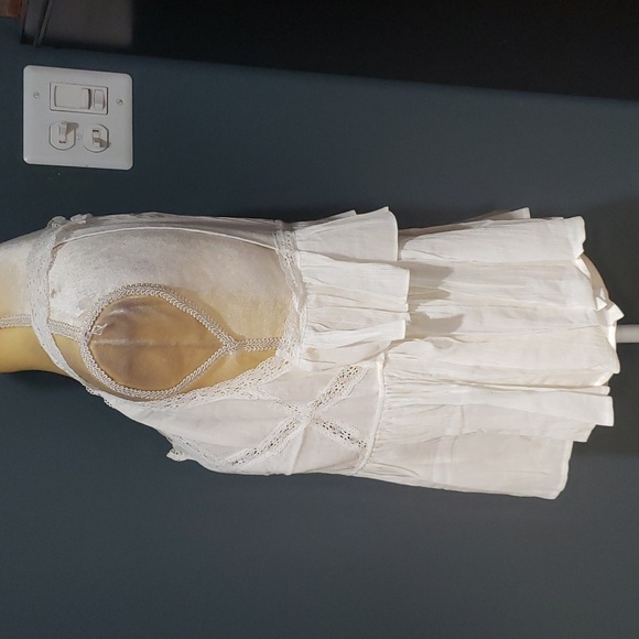 NWT Current/Elliott StarWhite Cotton Lace Tiered Tank Top Sz 3 (approx US 8) - Picture 4 of 15